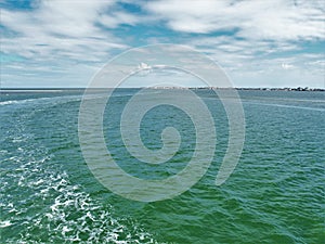 View of Pamlico Sound from the Hatteras to Ocracoke Ferry